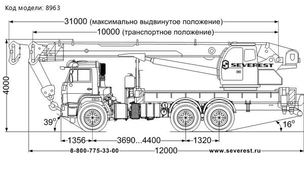 Автокран КС 55732-25-31 "Челябинец" Камаз 43118-50