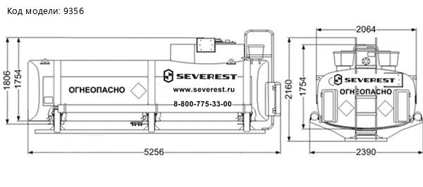 Комплект АТЗ 11Б для монтажа на шасси Камаз 43118