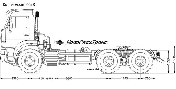 Седельный тягач Камаз 6520-К4 УСТ-5453