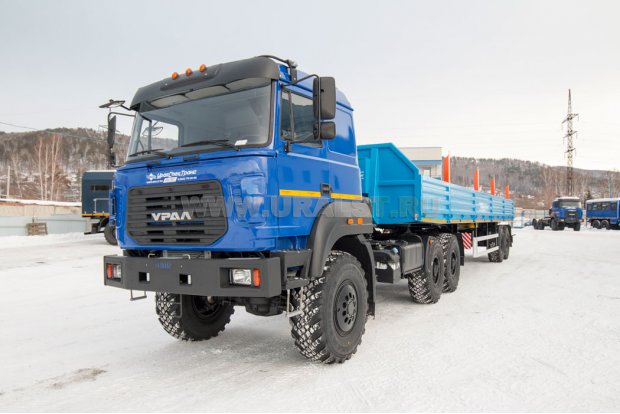 Полуприцеп бортовой ППБ 18Б-21-12К УСТ 9465 под тягач с КМУ