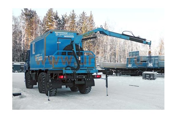 Фургон Камаз с краном-манипулятором ИМ-25