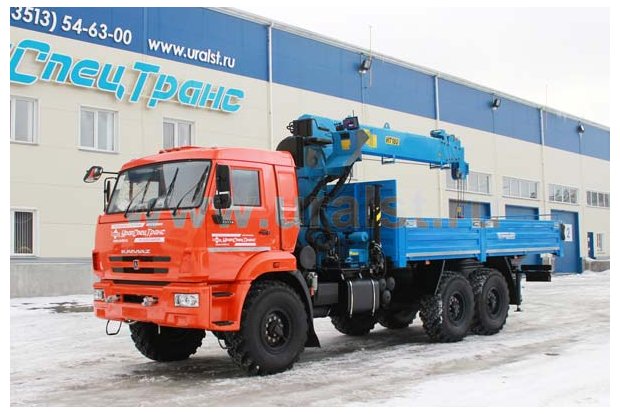 Автомобиль бортовой Камаз 43118-24 с краном-манипулятором