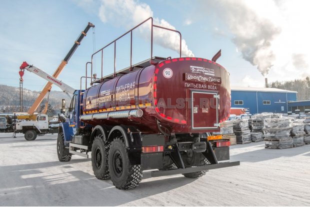 АВТОЦИСТЕРНЫ ДЛЯ ПИТЬЕВОЙ ВОДЫ АЦПТ-10-2НО УСТ 5453 Урал NEXT 4320-72Е5Г38 насос, обогрев