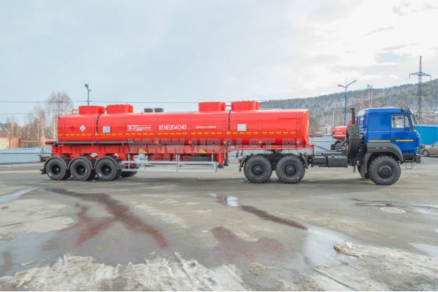 Полуприцеп цистерна ППЦ 40П-31Д-2Н BPW УСТ 9465 прямая рама 5 мм