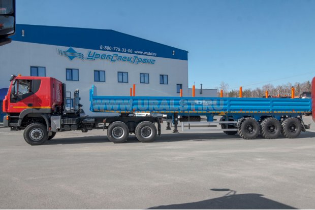 Тягач АМТ N.V. 632910 [шины 315-80R22.5] + Полуприцеп бортовой ППБ 40-31-12К