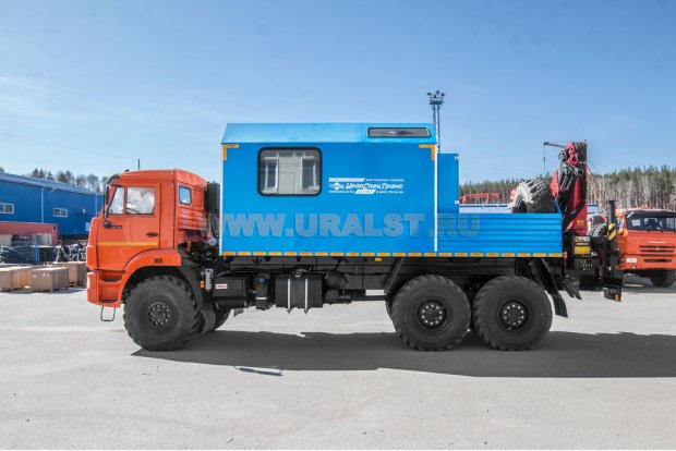 Автофургон АРОК с КМУ Palfinger PК 13.501 SLD1 УСТ 5453 Камаз 43118