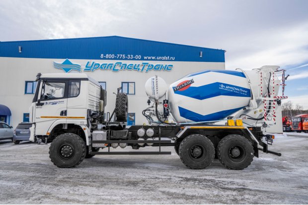 Автобетоносмеситель АБС-6АП УСТ 5453 SHACMAN (ШАКМАН) SX32586V385 6х6, 315/80R22.5, КБ 4575мм