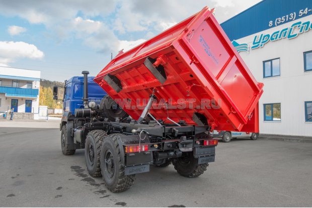 Самосвал АС 10-11 трехстор. УСТ 5453EG Урал 5557 сп.м боковая разгрузка правая 