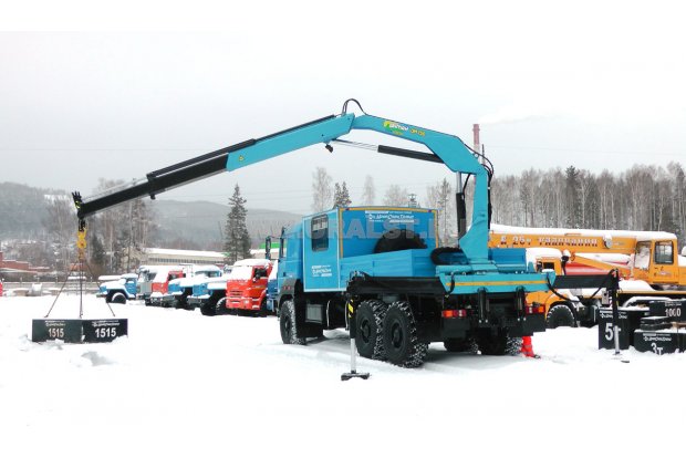 Грузопассажирский автомобиль ГПА с КМУ ИМ-150 на шасси Урал 4320-80М