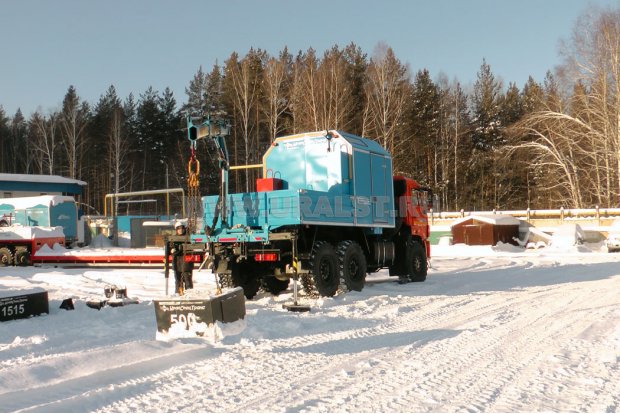 Агрегат наземного ремонта водоводов УСТ-5453 на шасси Камаз 43118-46 с КМУ ИМ-25