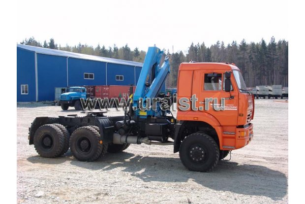 Седельный тягач КамАЗ-65225 с КМУ ИМ-95