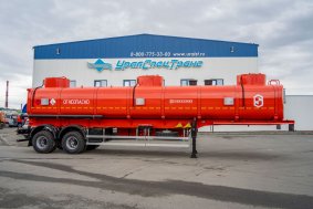 Полуприцеп цистерна для ГСМ (бензовозы) рамная ППЦ 40П-24Д-3 УСТ 9465 прямая рама