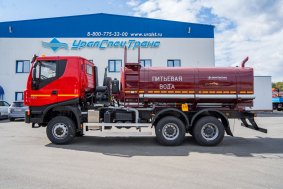 Автоцистерна для питьевой воды АЦПТ-10НО УСТ 5453 АМТ N.V. 632910 (6х6)